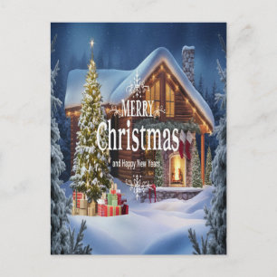 Carte Postale Des souhaits pétillants pour un joyeux Noël