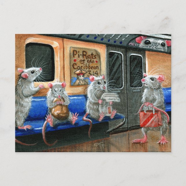 Carte postale des tarifs de métro (Devant)