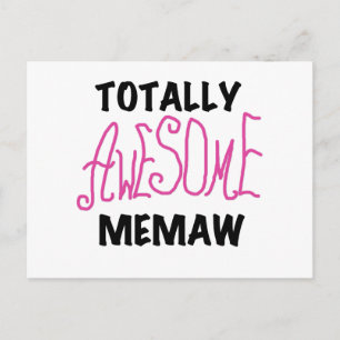 Carte Postale Des tee-shirts et cadeaux rose Memaw absolument gé