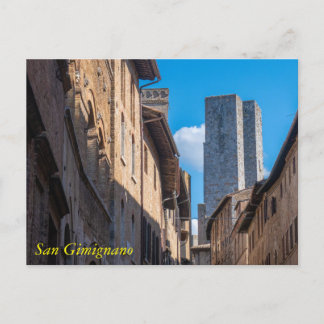 Carte postale des tours de Saint-Gimignano, Toscan