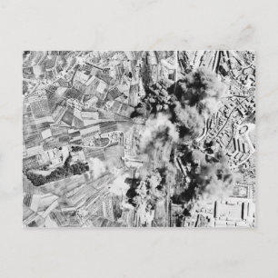 Carte Postale Des tribus ferroviaires nazies bombardées dans l'o