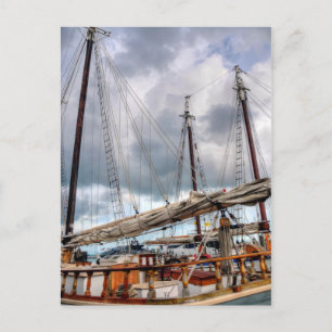 Carte Postale Des voiliers sont amarrés dans le port de Key West