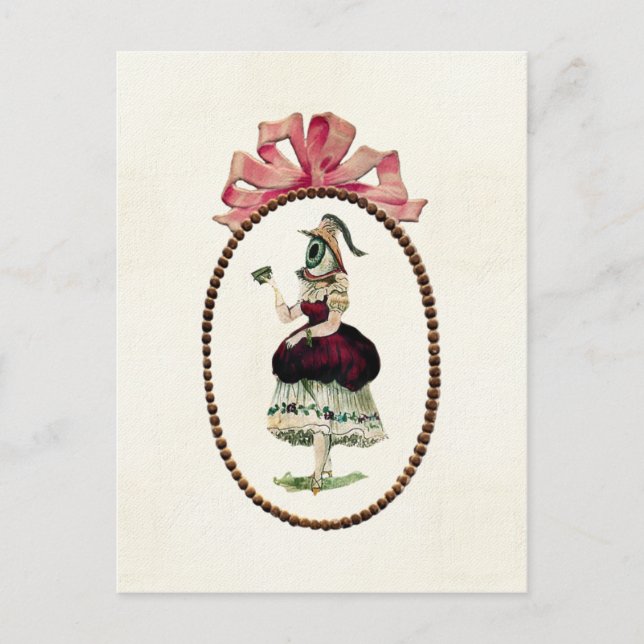 Carte postale des yeux femelles (Devant)