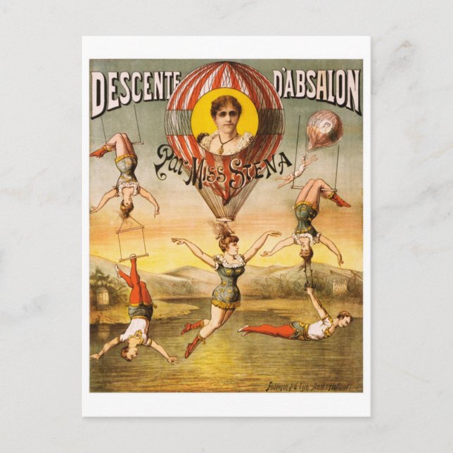 Carte Postale Descente d'Absalon par Miss Stena (Devant)