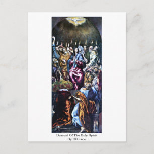 Carte Postale Descente De L'Esprit Saint Par El Greco
