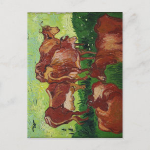 Carte Postale Description Les vaches de Van Gogh au Palais des B