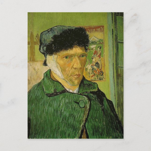 Carte Postale Description : Un autoportrait de Vincent van Gogh  (Devant)