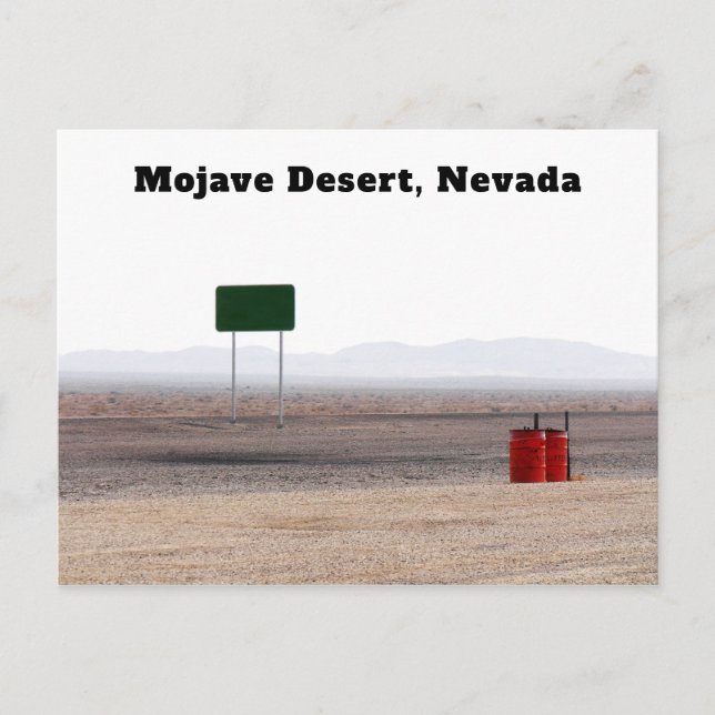 Carte Postale Désert de Mojave Nevada (Devant)