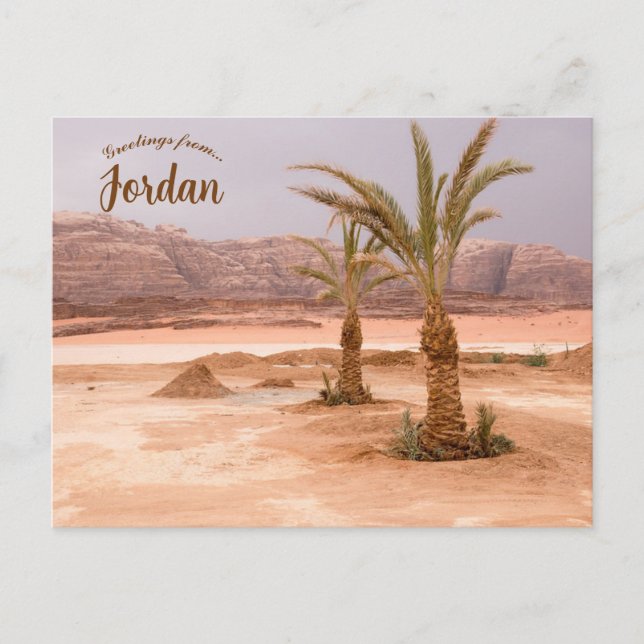 Carte Postale Désert de Wadi Rum Jordanie (Devant)