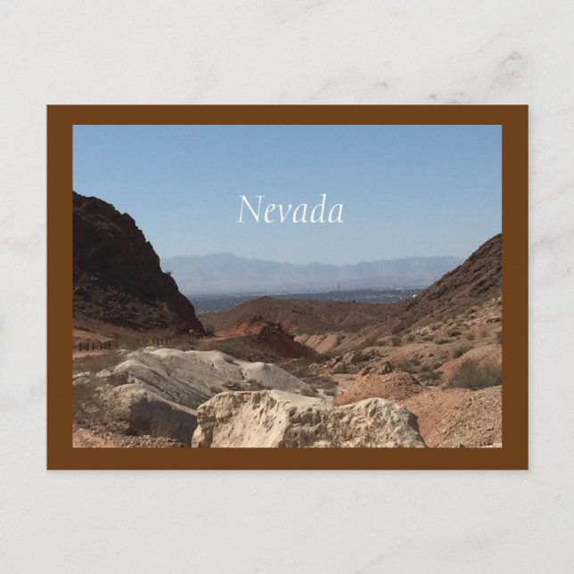 Carte Postale Désert du Nevada (Devant)