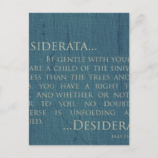 Carte Postale Desiderata Sur Toile