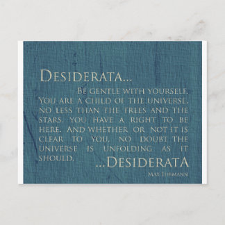 Carte Postale Desiderata Sur Toile