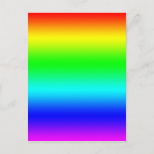 Carte Postale Design arc-en-ciel lumineux