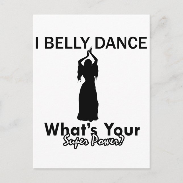 Carte Postale Design Belly Dance (Devant)