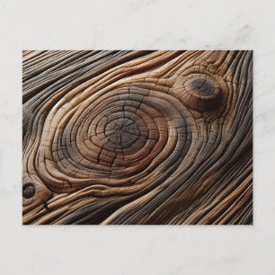 Carte Postale Design d'art en bois Abstrait