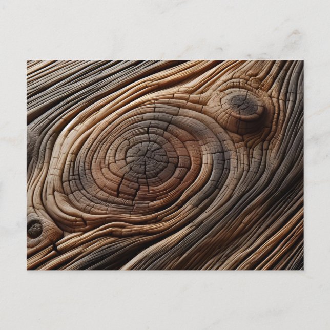 Carte Postale Design d'art en bois Abstrait (Devant)