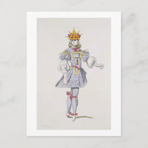 Carte Postale Design de costume pour la géométrie dans une cour