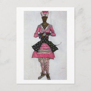 Carte Postale Design de costume pour l'Indienne mariée, de Sle