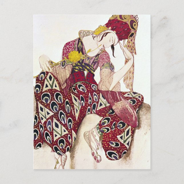 Carte Postale Design de costume pour Nijinsky au ballet 'La (Devant)
