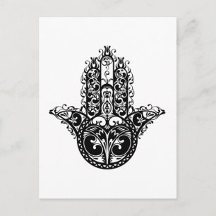 Carte Postale Design de hamsa décoratif