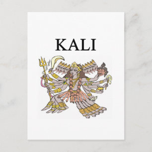 Carte Postale Design de kali HINDU
