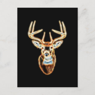 Carte Postale Design de l'Esprit Energie de la Tête de cerf