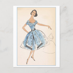 Carte Postale Design de mode vintage pour habiller, Créateurs St