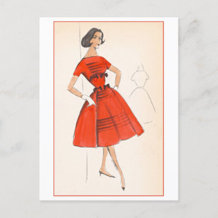 Carte Postale Design de mode vintage pour habiller, Créateurs St