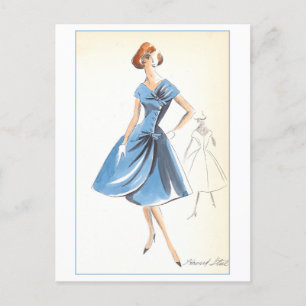 Carte Postale Design de mode vintage pour habiller, Créateurs St