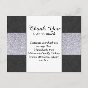 Carte Postale Design de panneau de Parties scintillant en marbre