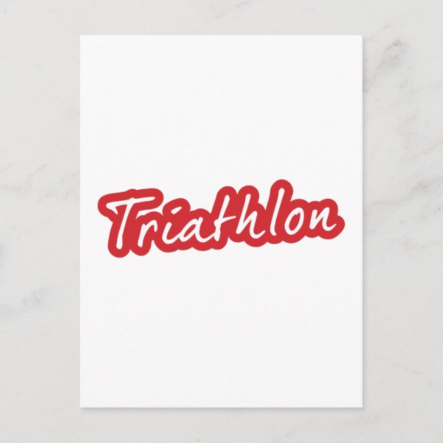 Carte Postale Design de triathlon cool (Devant)