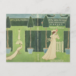 Carte Postale Design de Veste de livre pour "Un Imaginaire flora