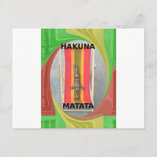 Carte Postale Design d'impression d'écran vectoriel de lapin rel