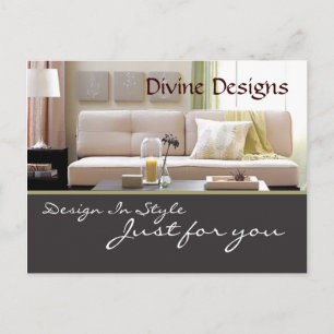 Carte Postale design d'intérieur - Customisé
