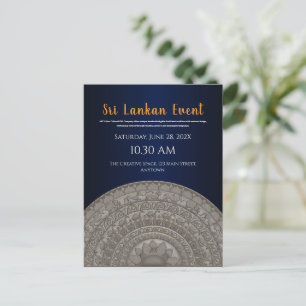 Carte Postale Design d'invitation Sri Lanka