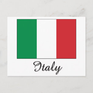 Carte Postale Design du drapeau italien