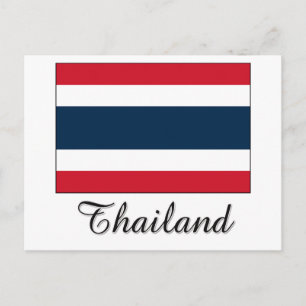 Carte Postale Design du drapeau thaïlandais