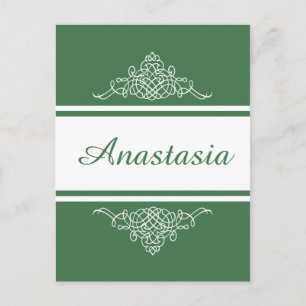 Carte Postale Design floral élégant