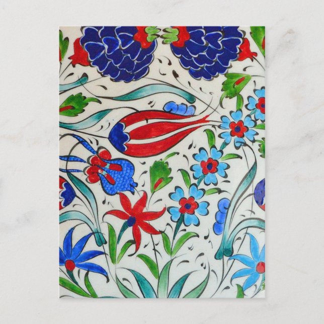 Carte Postale Design floral turc (Devant)