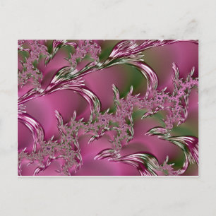 Carte Postale ~ Design fractal original ~ Glace framboise ~