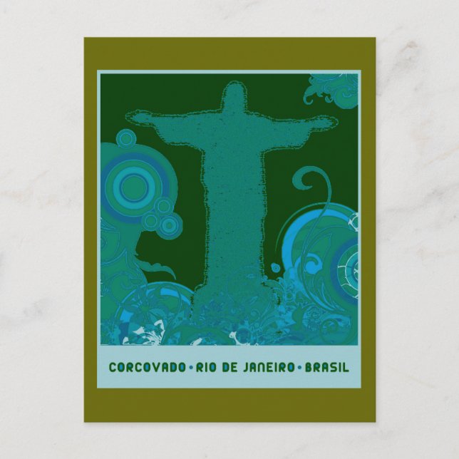 Carte Postale Design graphique Corcovado (Devant)