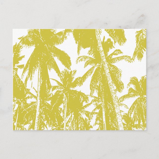 Carte Postale Design graphique des palmiers (Devant)