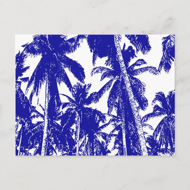 Carte Postale Design graphique des palmiers (Devant)