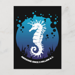 Carte Postale Design graphique Ocean Life - Seahors
