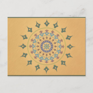 Carte Postale Design inspiré de l'Inde