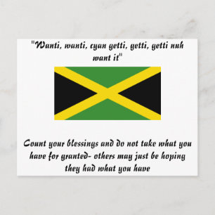 Carte Postale Design jamaïcain