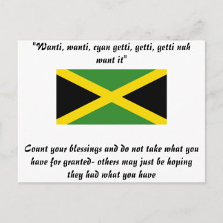 Carte Postale Design jamaïcain