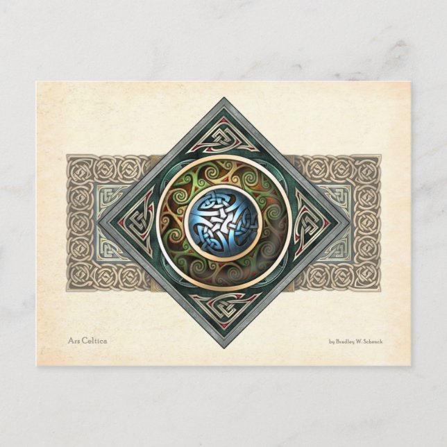 Carte postale Design Knotwork Celtique (Devant)