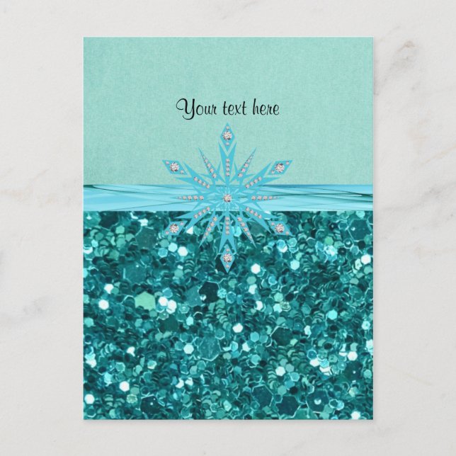 Carte Postale Design modèle Turquoise Splendor (Devant)