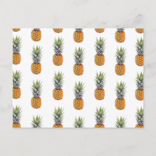 Carte Postale Design Motif d'ananas mignon et amusant